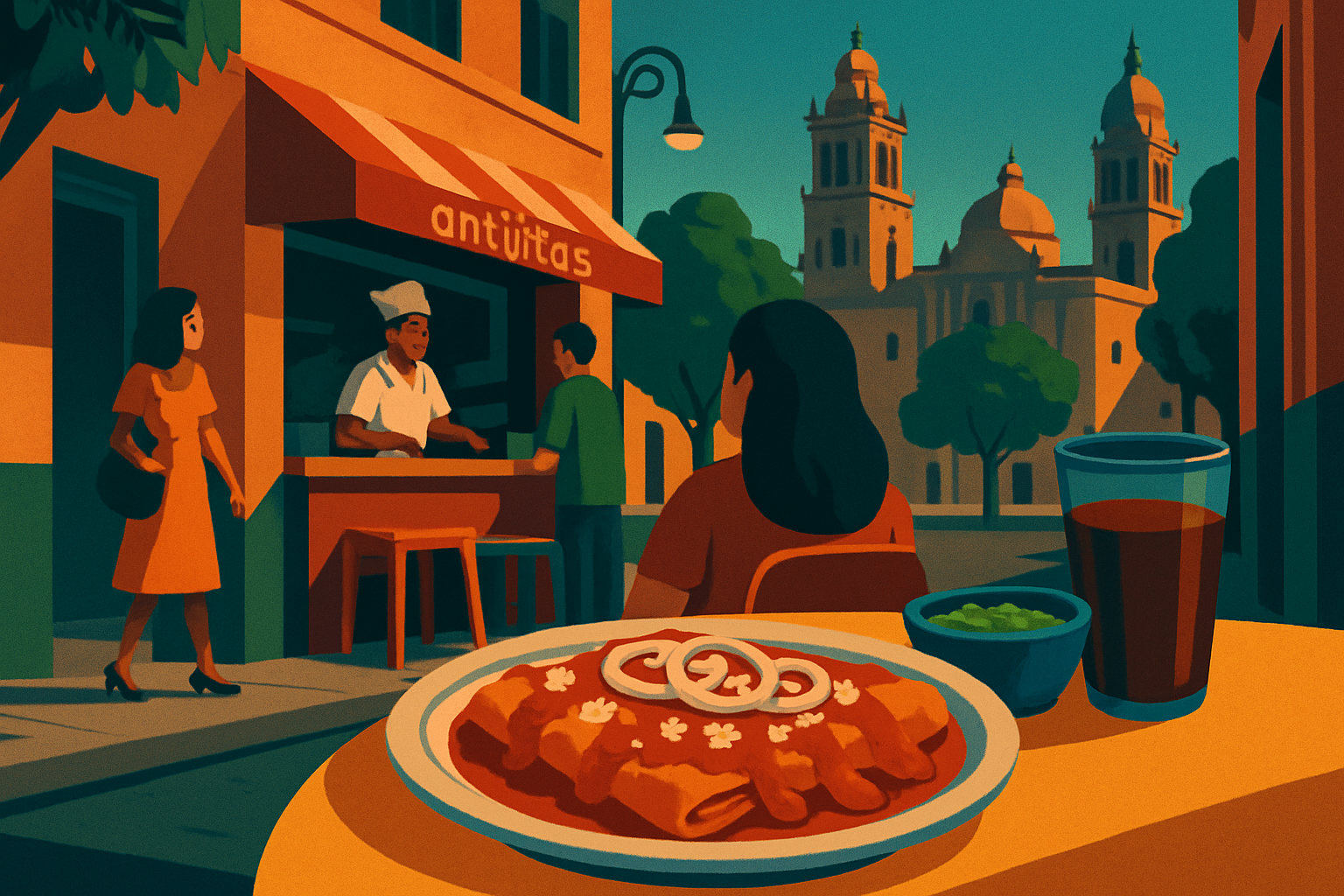 Enchiladas in Mexico City