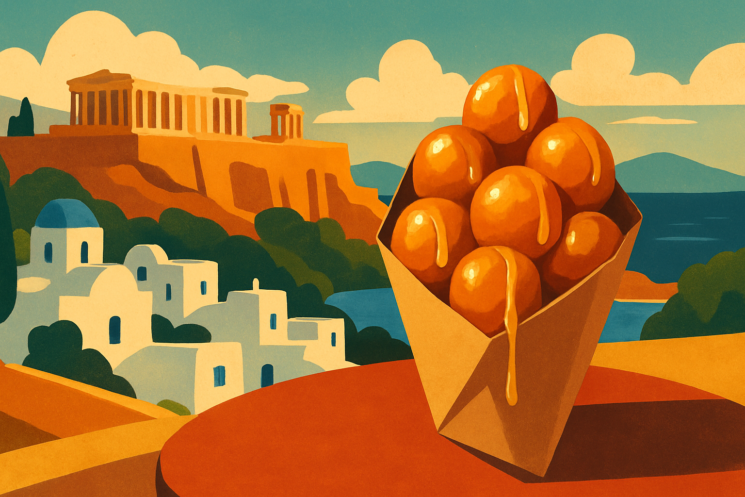 Loukoumades in Athens