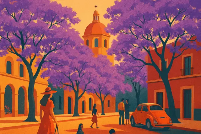 Jacaranda Season in Mexico City