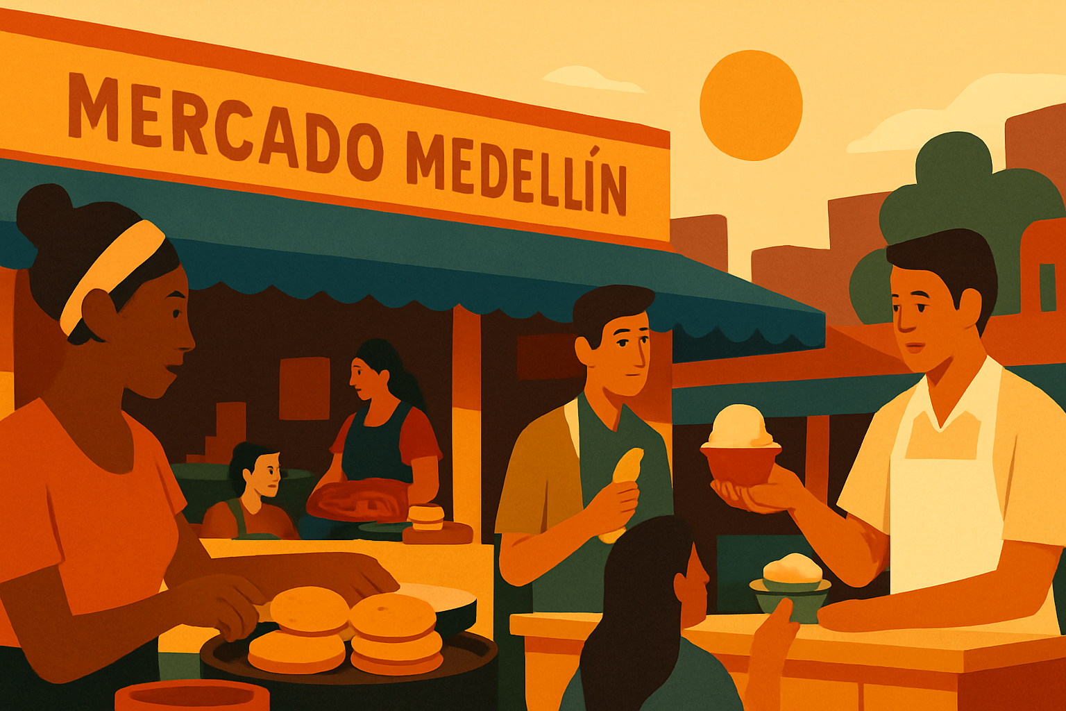 Mercado de Medellín Mexico City