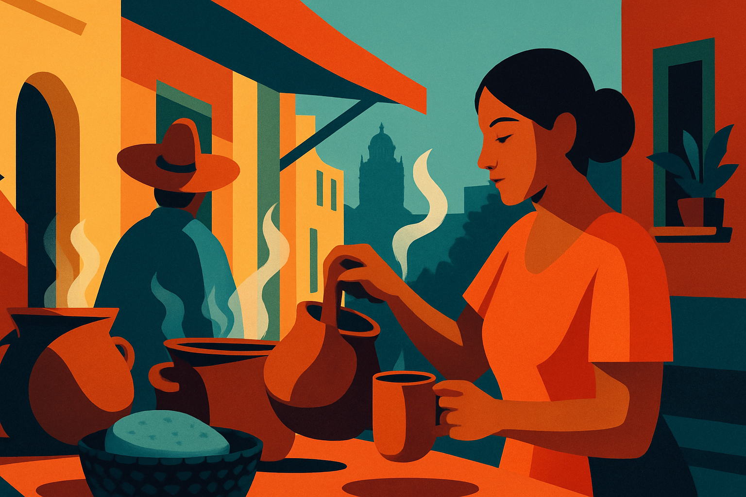 Atole and Champurrado in Mexico City