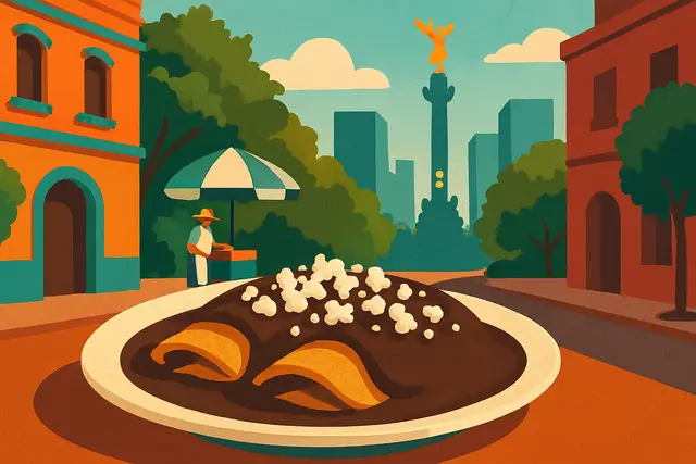 Enfrijoladas in Mexico City