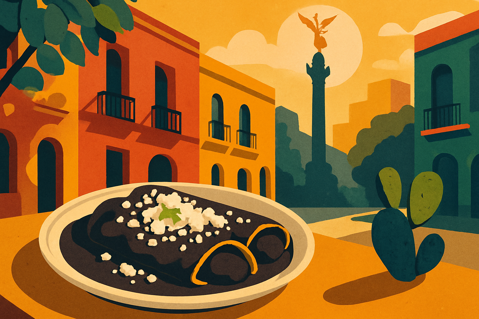 Enfrijoladas in Mexico City