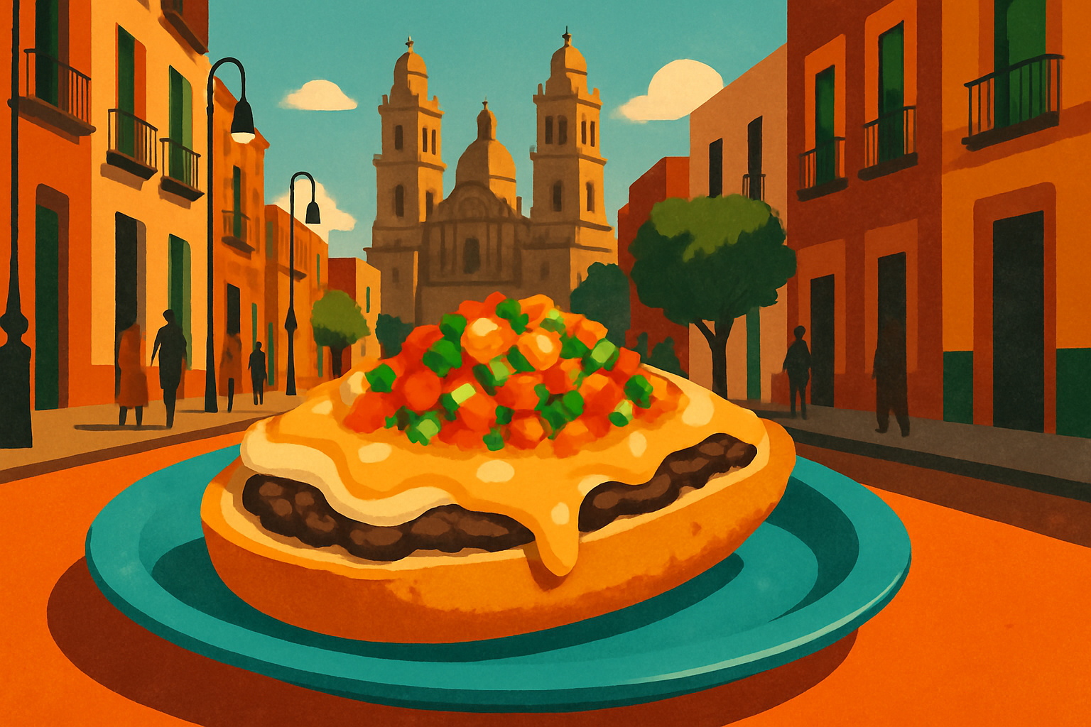 Molletes in Mexico City