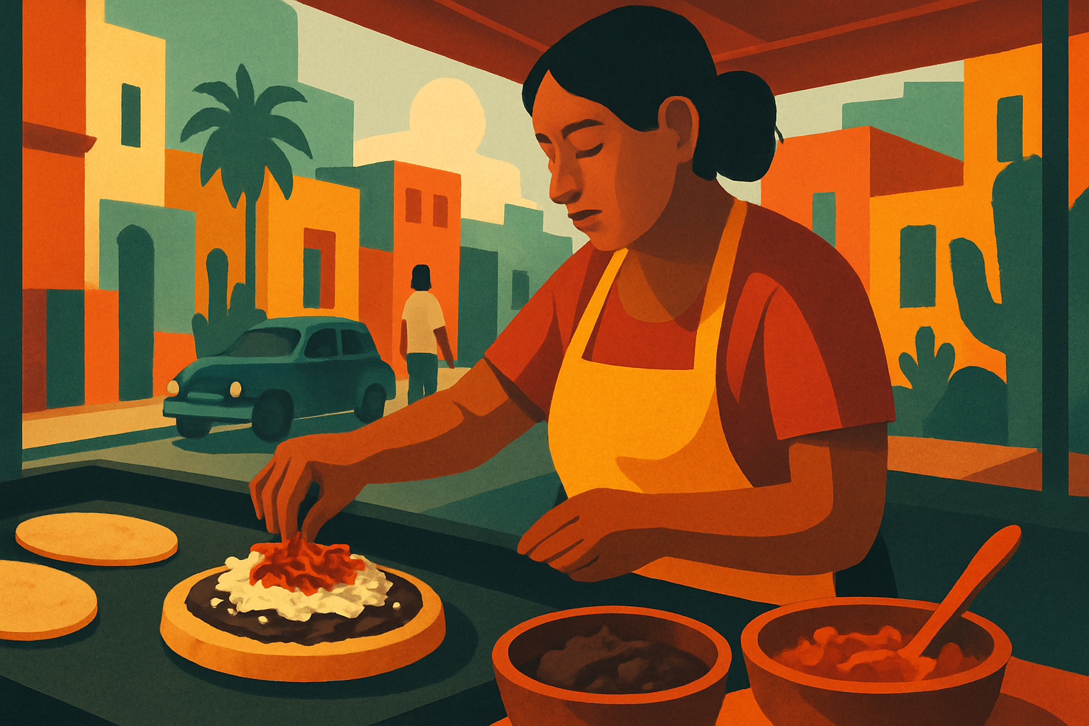 Sopes in Mexico City