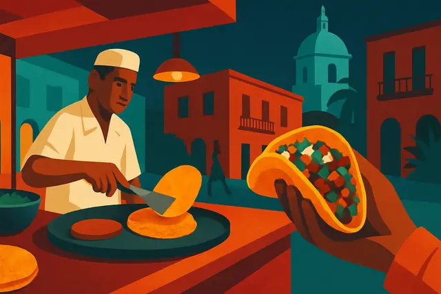 Tacos de Costra in Mexico City