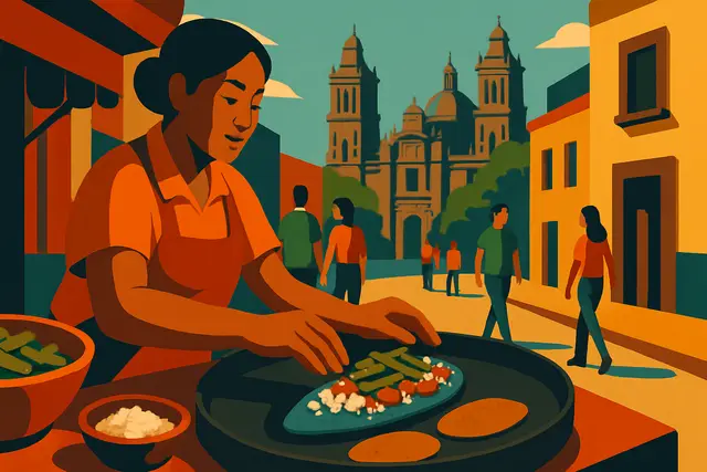 Tlacoyos in Mexico City