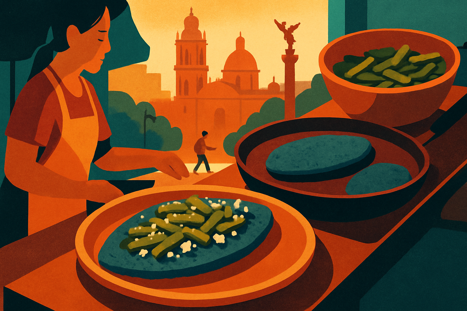 Tlacoyos in Mexico City