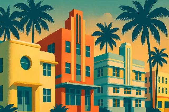South Beach Art Deco District Miami